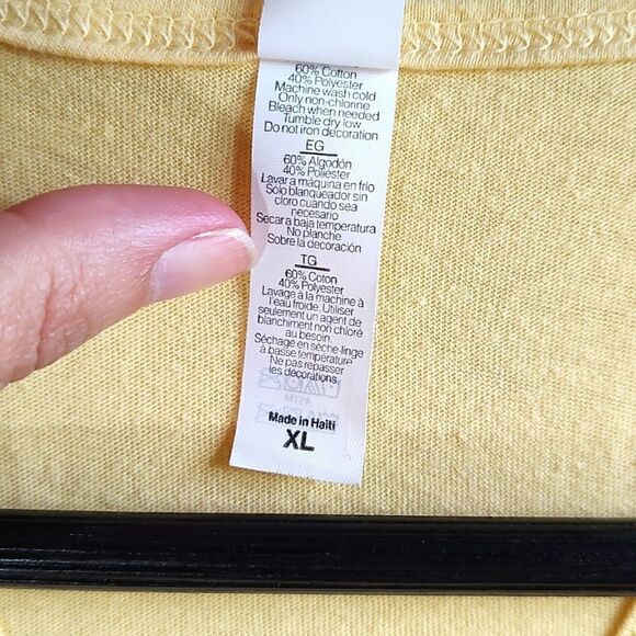 I'm Done Adulting Let's Go To Disney Women's Size XL Yellow Racerback Tank - Picture 6 of 7